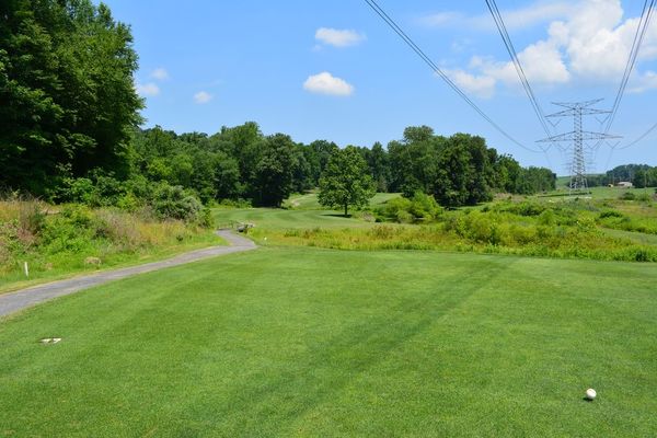 A cart path winds along the course at Chapel Hill